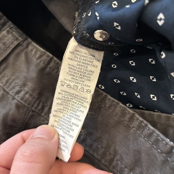 Prana Breathe Slim Fit Men Pants Hiking Outdoor Chino Performance Gray 32/32 - Picture 6 of 8